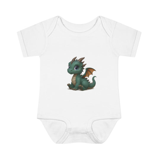 Infant Baby Rib Bodysuit - Dragon