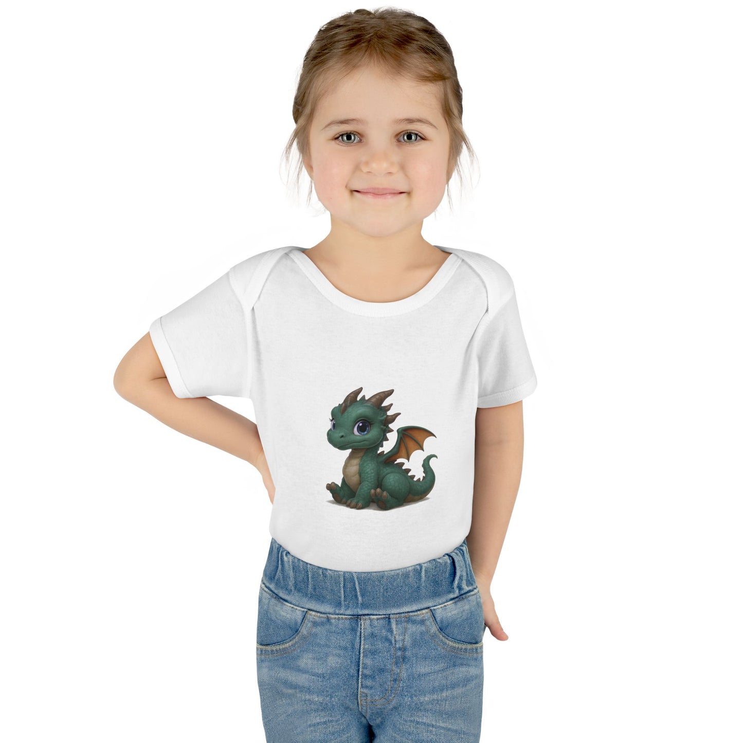 Infant Baby Rib Bodysuit - Dragon