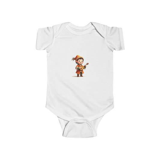 Cute Bard Musician Baby Bodysuit, Adorable Infant Outfit, Baby Shower Gift, Toddler Clothing, Kid's Music Theme Wear